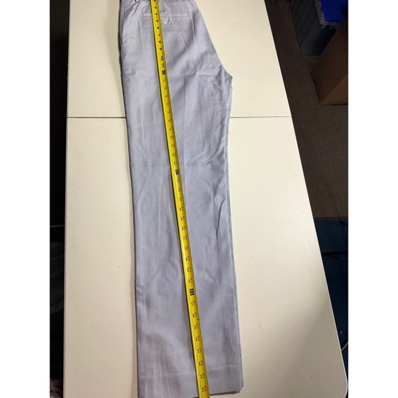 Banana republic Men's Light Blue Striped Dress Pants Business Casual Trousers - Picture 11 of 16